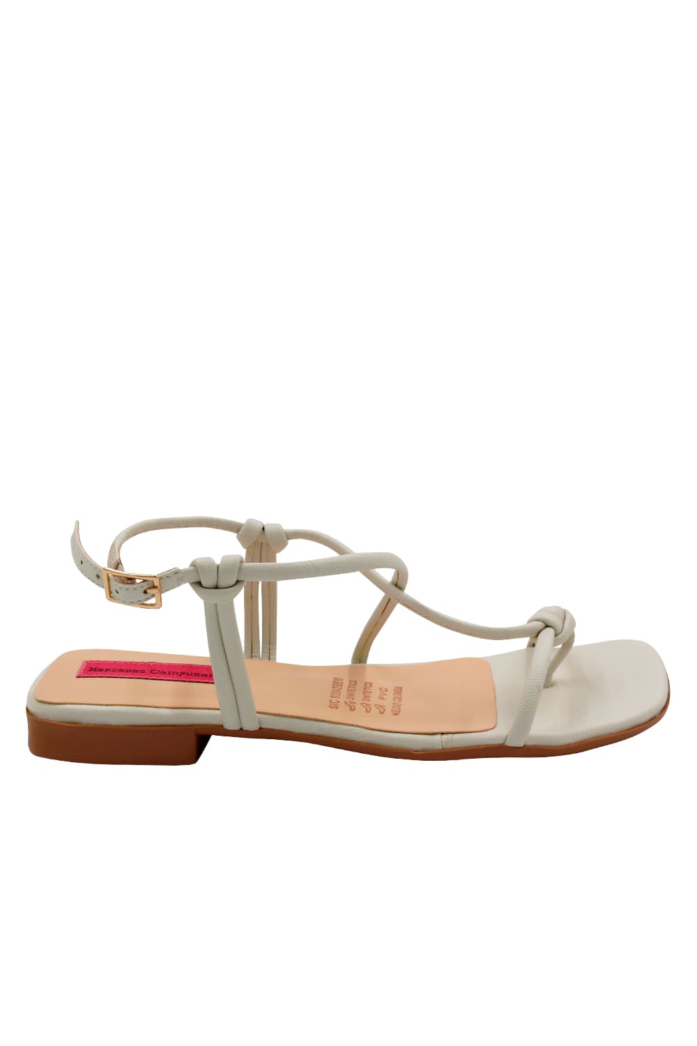 Sandalia Plana Spencer Marfil
