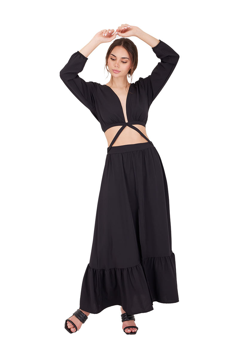 Vestido Largo Reverie Negro