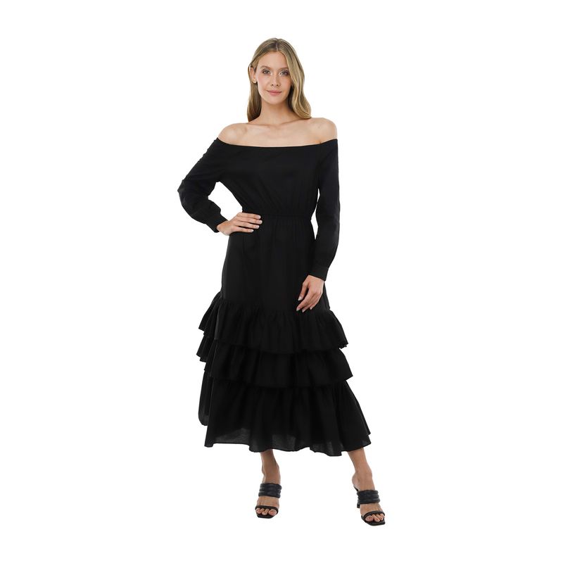 Vestido Largo Sunflower Negro