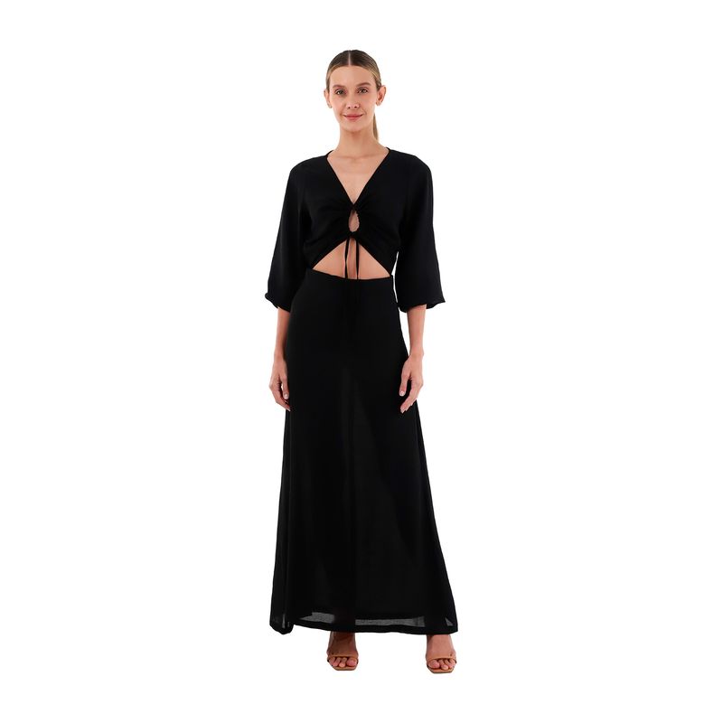 Vestido Largo Angelina Negro