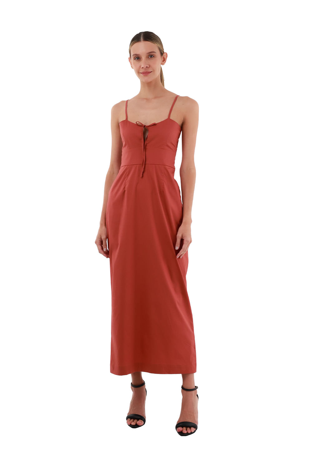 Vestido Largo Pauline Toupe
