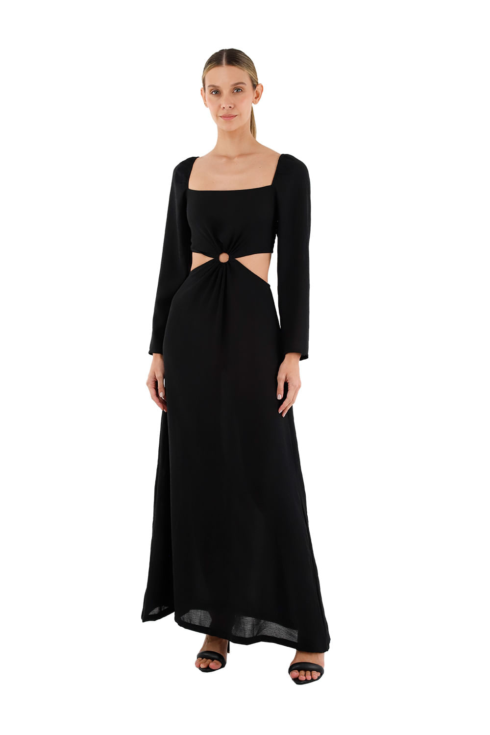 Vestido Largo Aura Negro