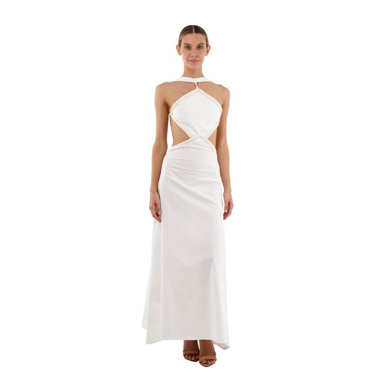 Vestido Largo Lorde Marfil