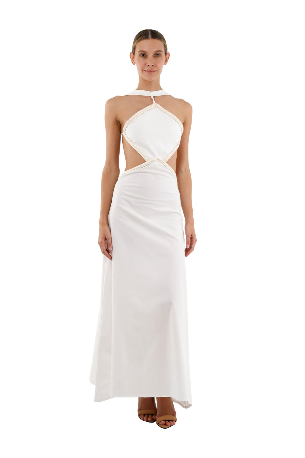 Vestido Largo Lorde Marfil