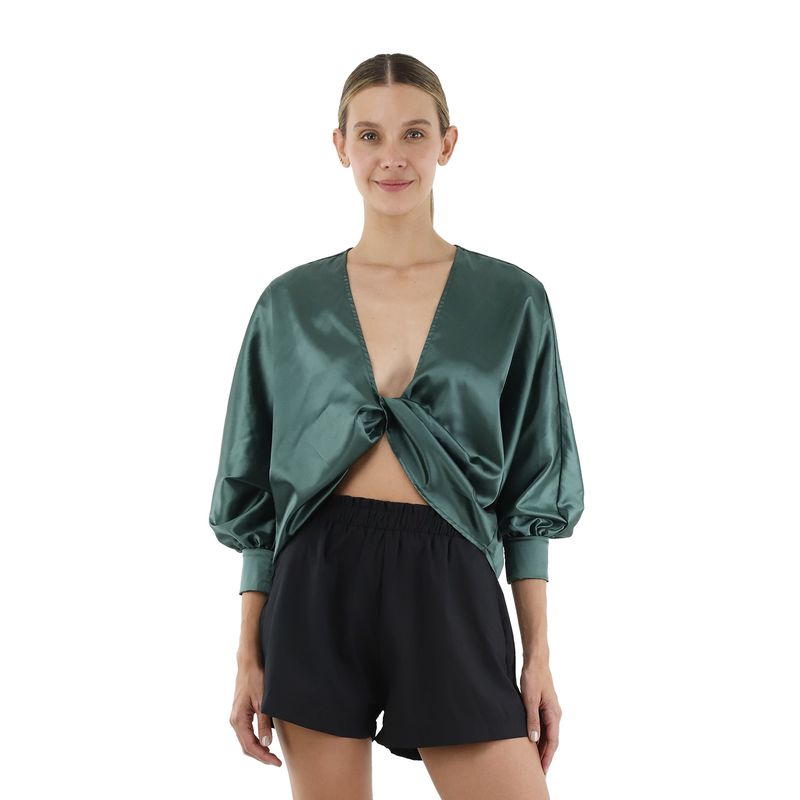 Camisa Loulou Verde_Osc