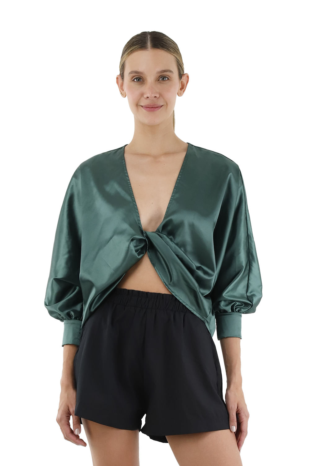 Camisa Loulou Verde_Osc