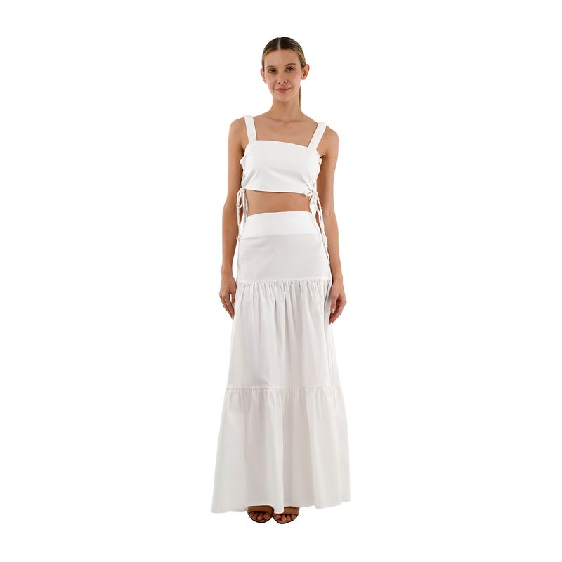Falda Larga Odette Marfil