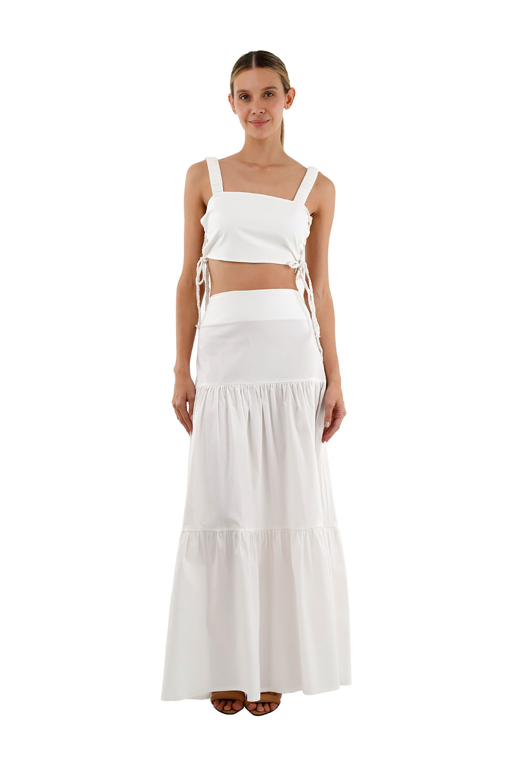 Falda Larga Odette Marfil