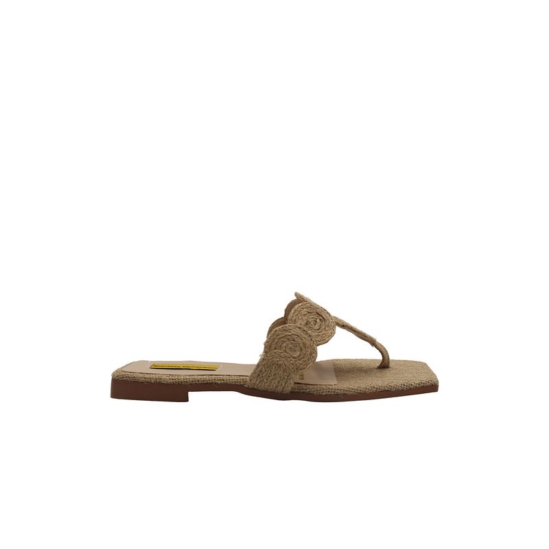 Sandalia Plana Aurora Beige