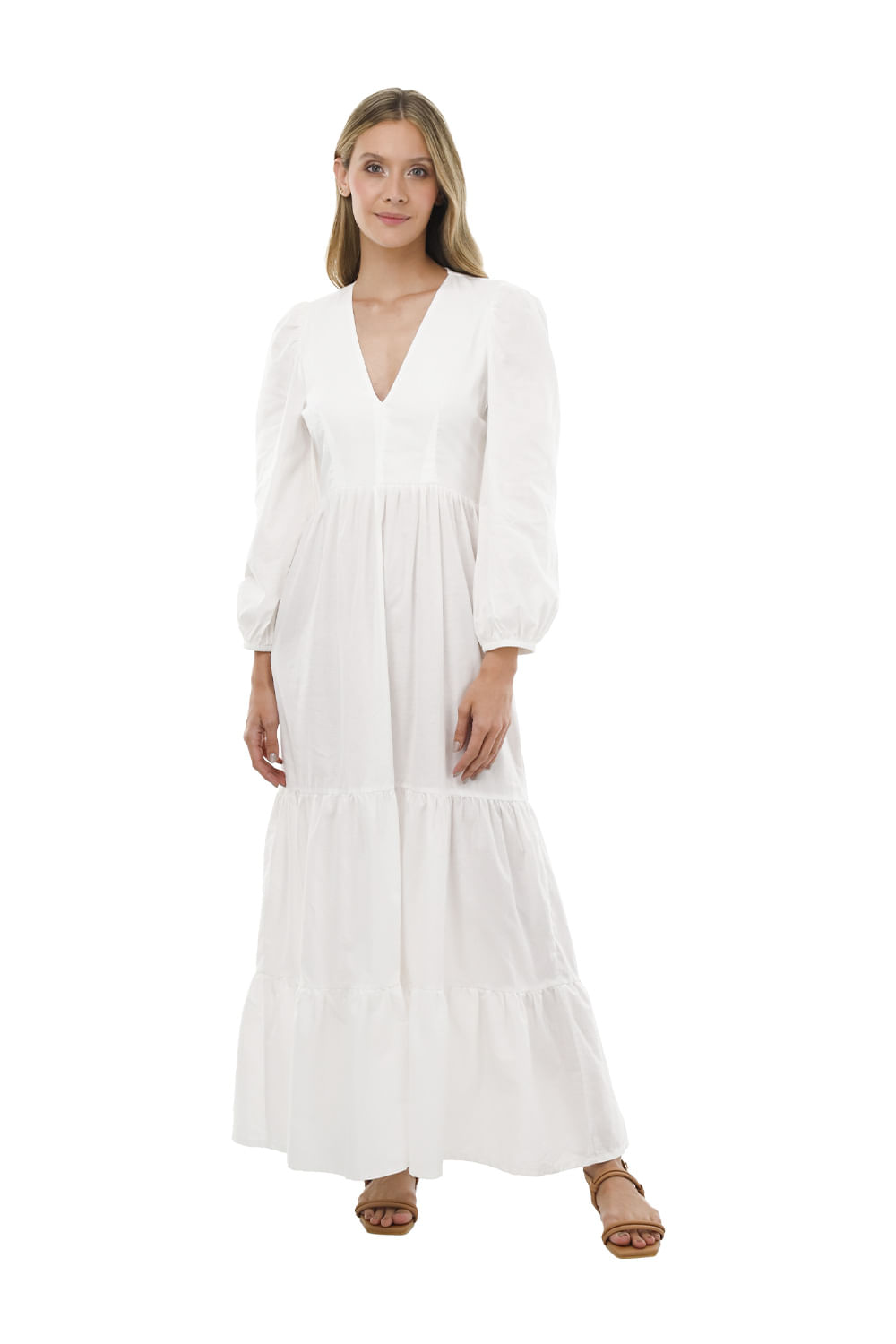 Vestido Largo Glory Marfil