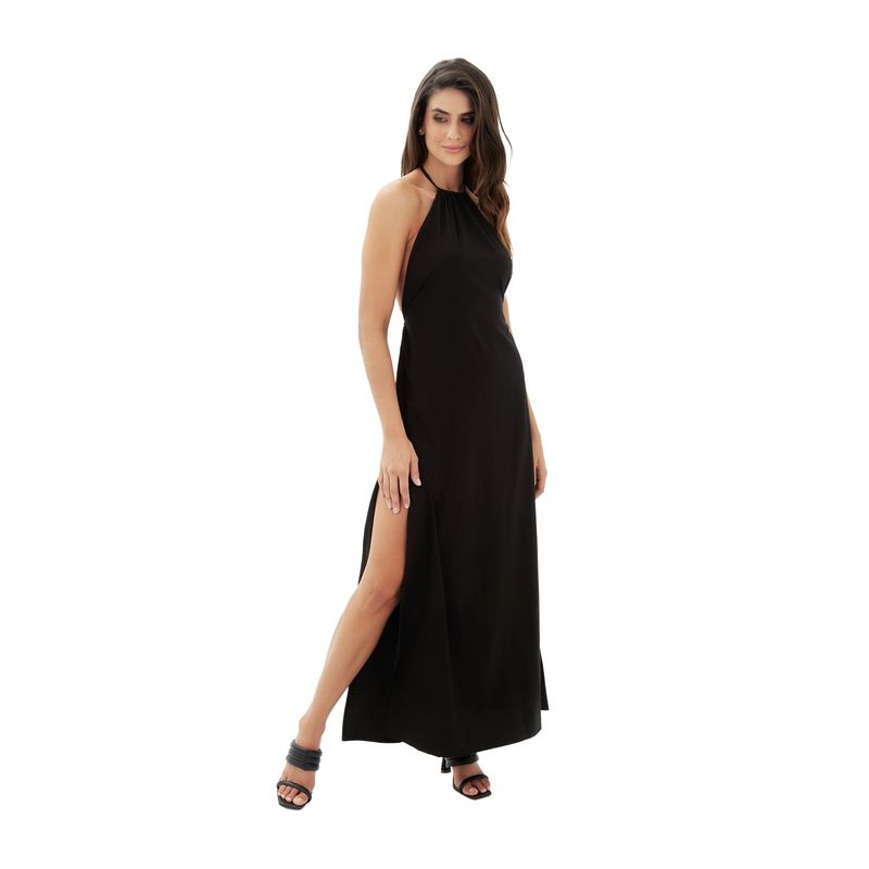 Vestido Largo Heritage Negro