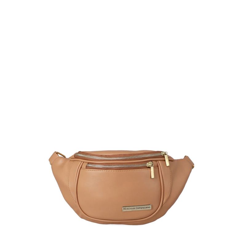 Riñonera beige para mujer breka