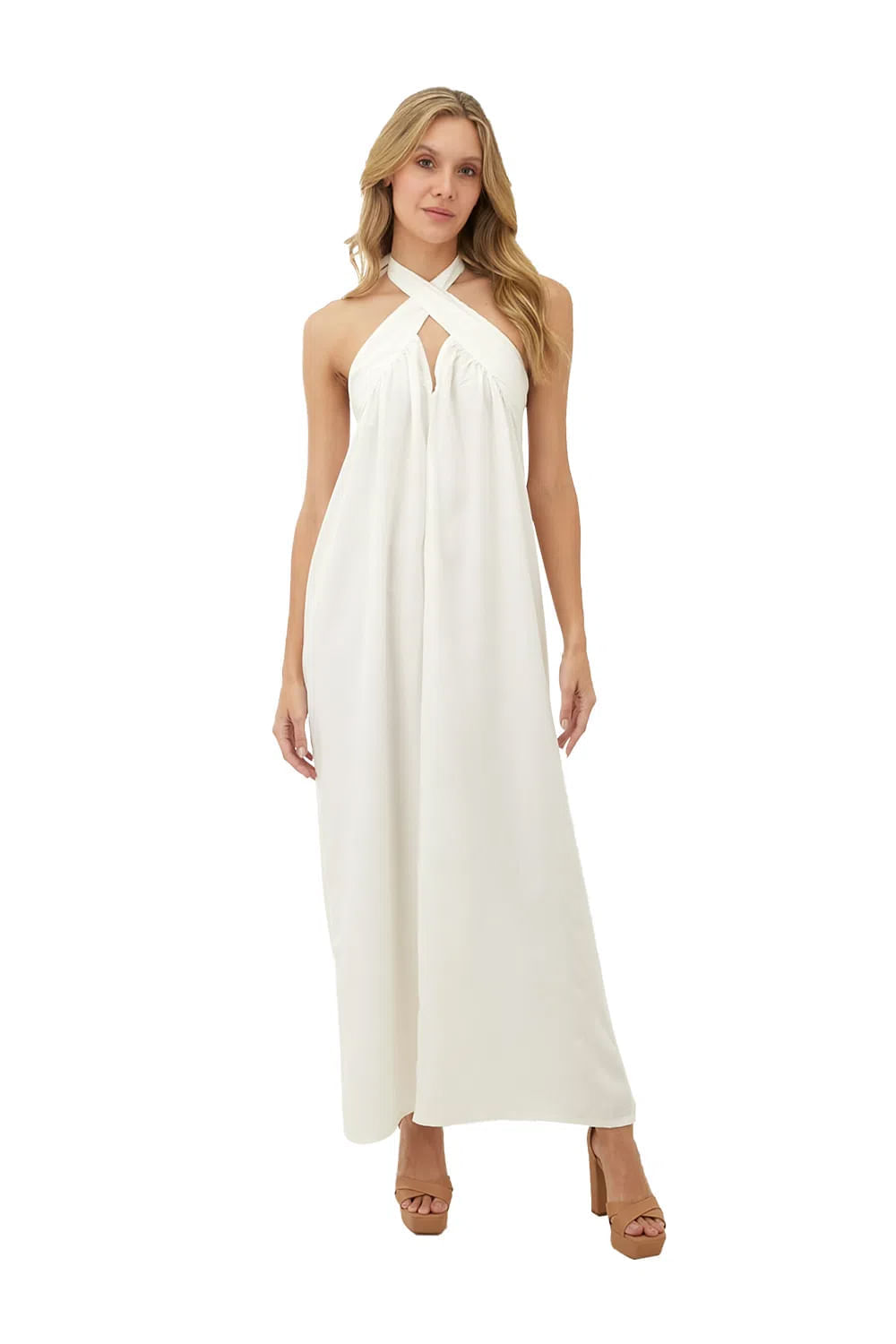 Vestido Largo Solei Marfil