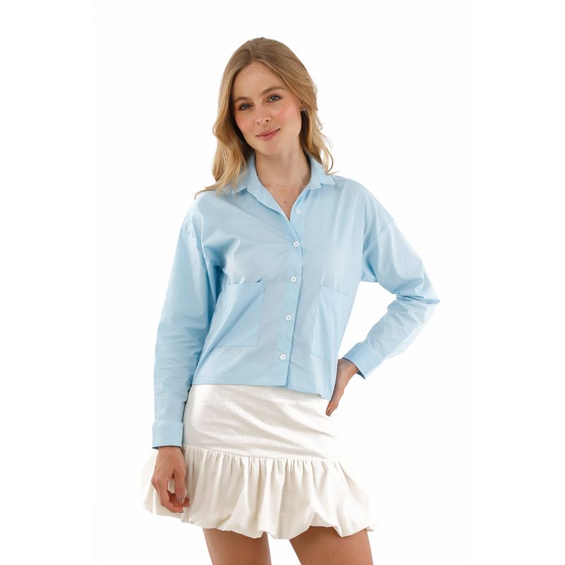 Blusa Sole Azul Claro