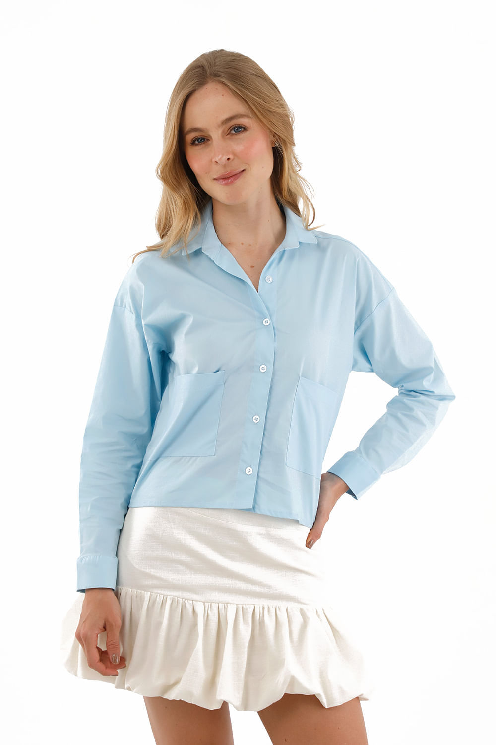 Blusa Sole Azul Claro