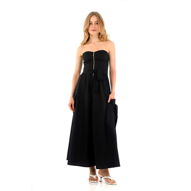 Vestido Largo Tera Negro