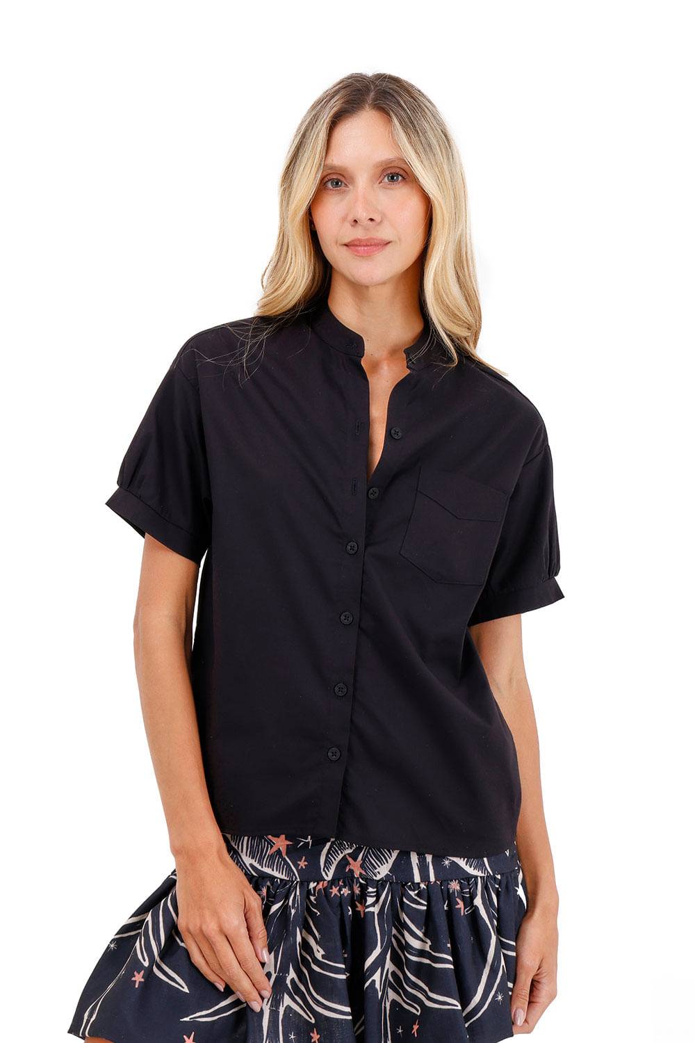 Camisa Palma Negro