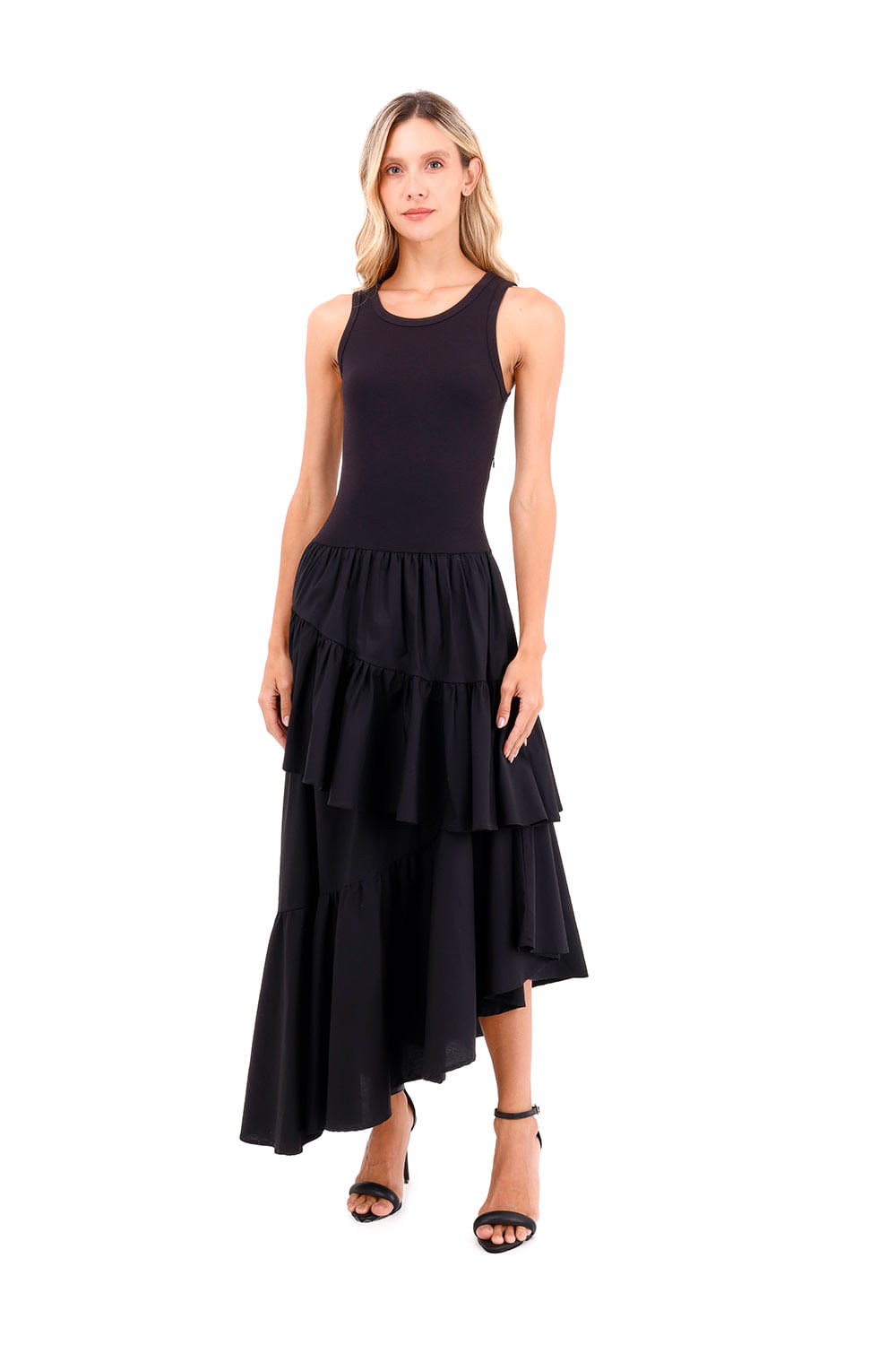 Vestido Largo Fuego Negro