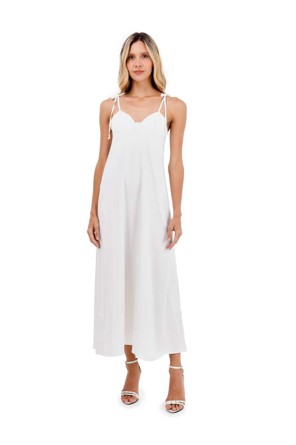 Vestido Largo Oceanic Marfil