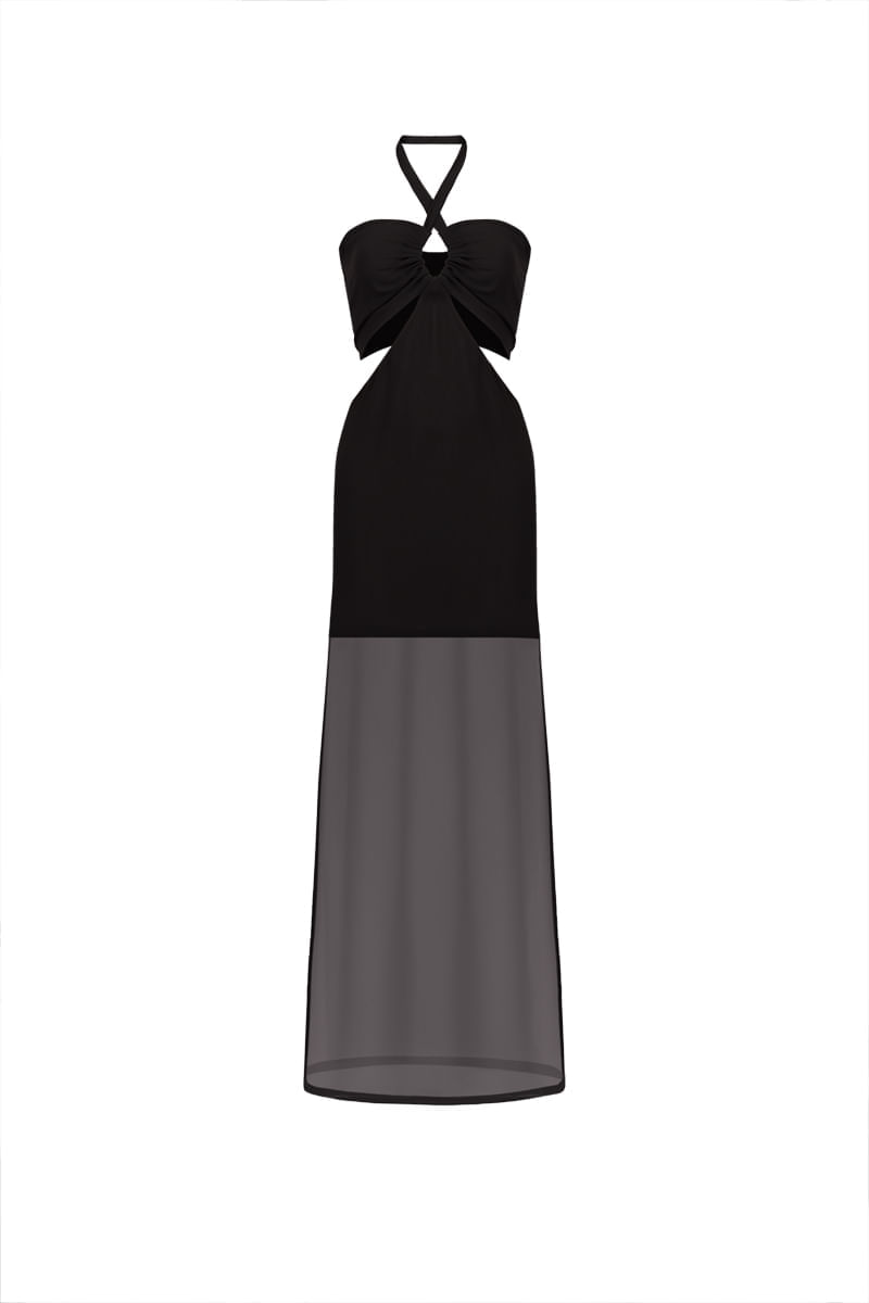 Vestido Largo Carlett Negro
