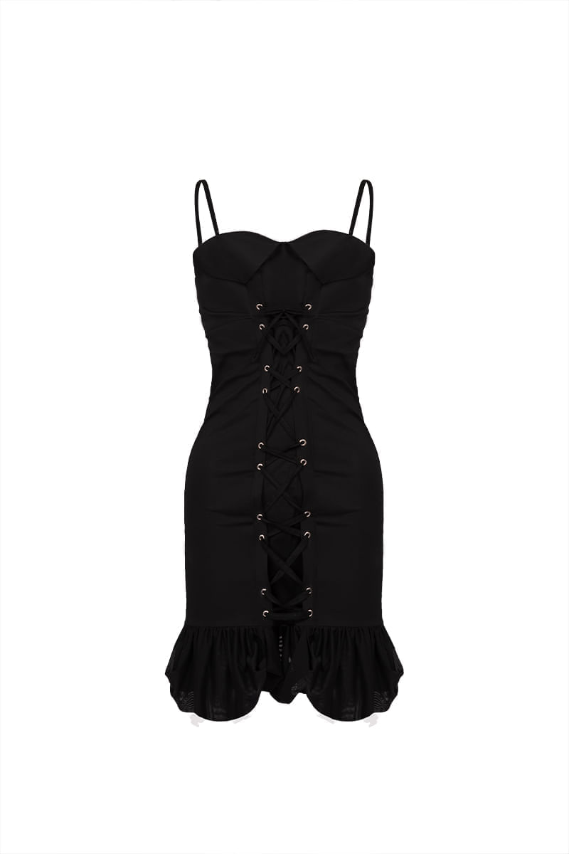 Vestido Corto  Angelie Negro