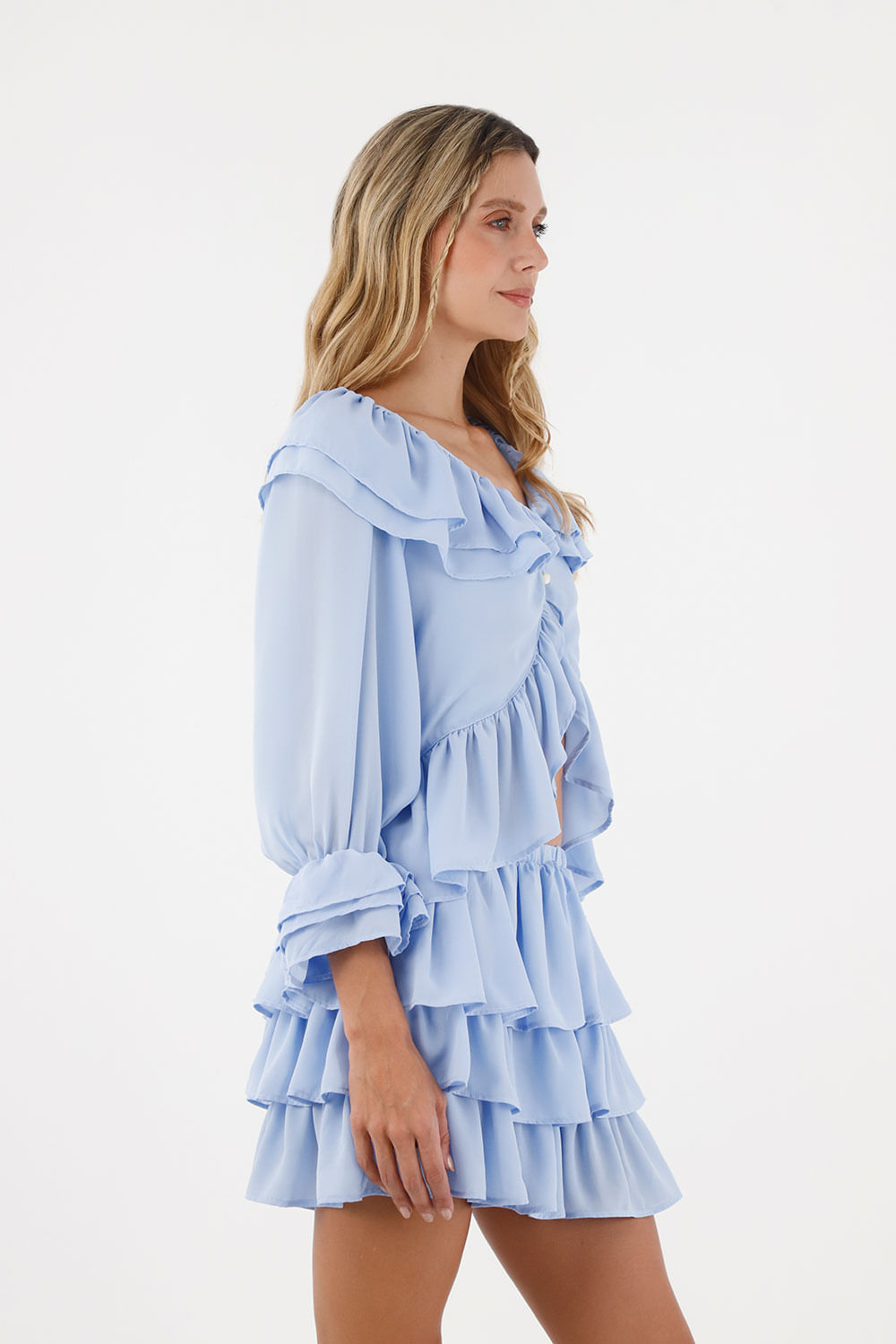 Camisa Libertad  Azul Claro