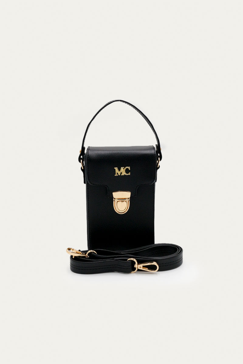 Bandolera Celeste Negro