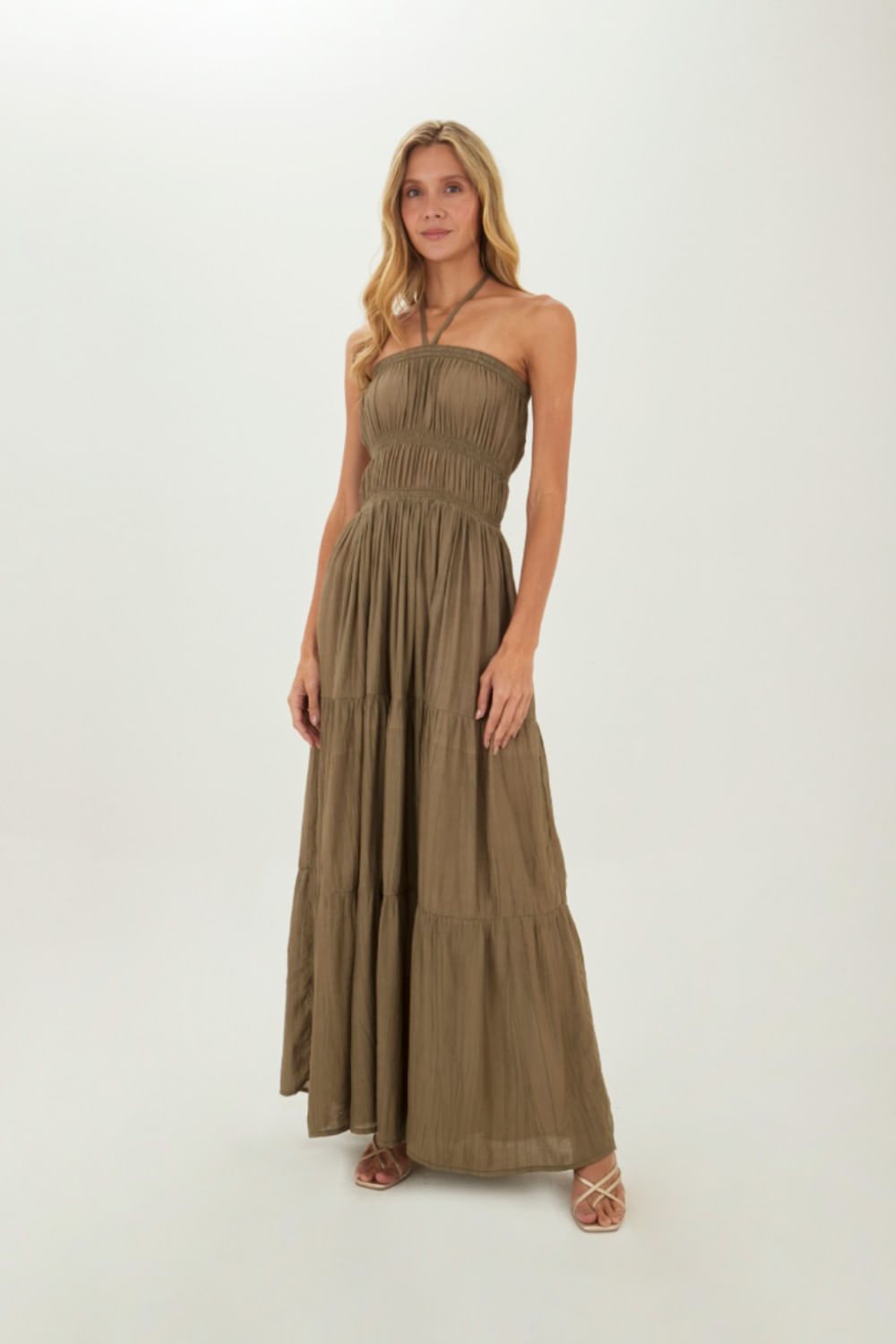 Vestido Largo Nayade Verde