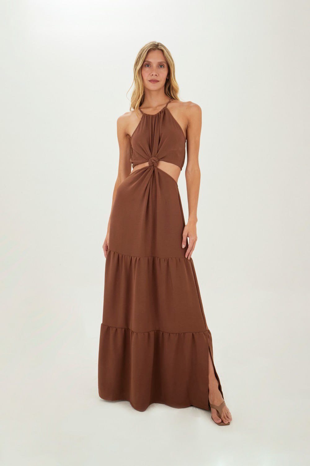 Vestido Largo Sophie Cafe