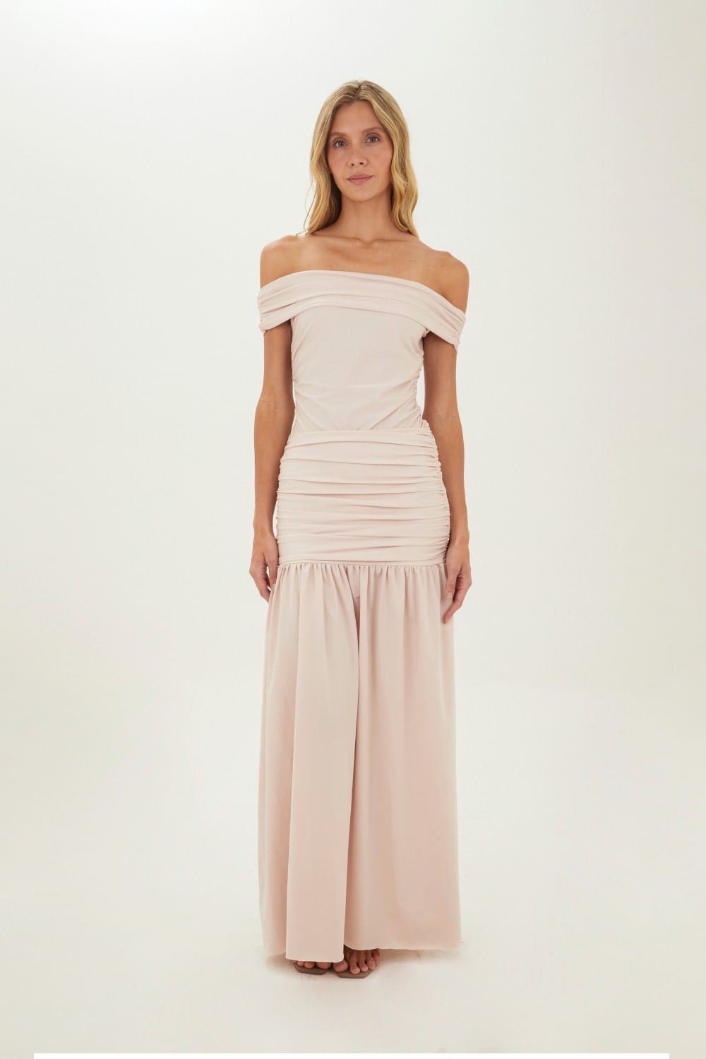 Falda Larga Claudine Beige