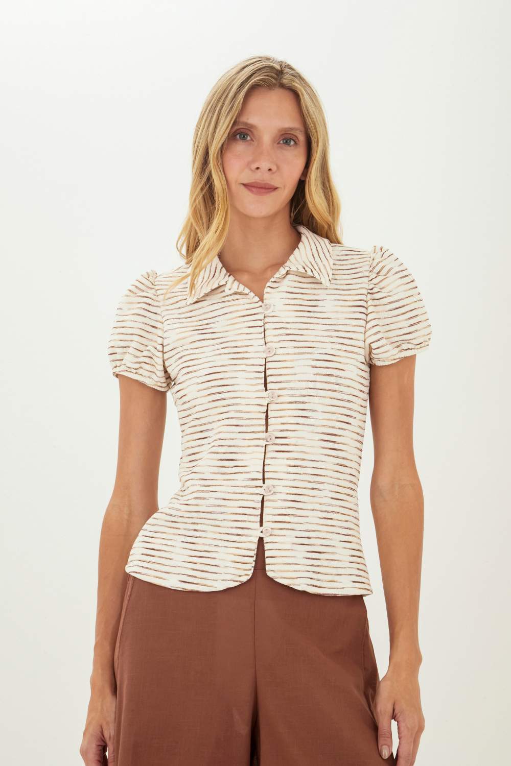Camisa Elise Beige