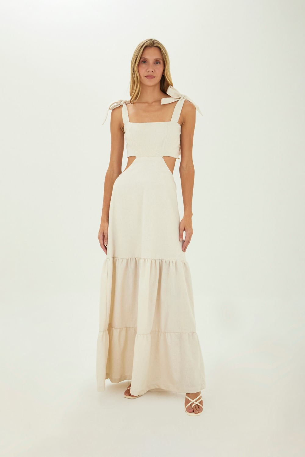 Vestido Largo Muse Beige