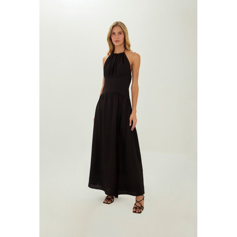 Vestido Largo Leah Negro