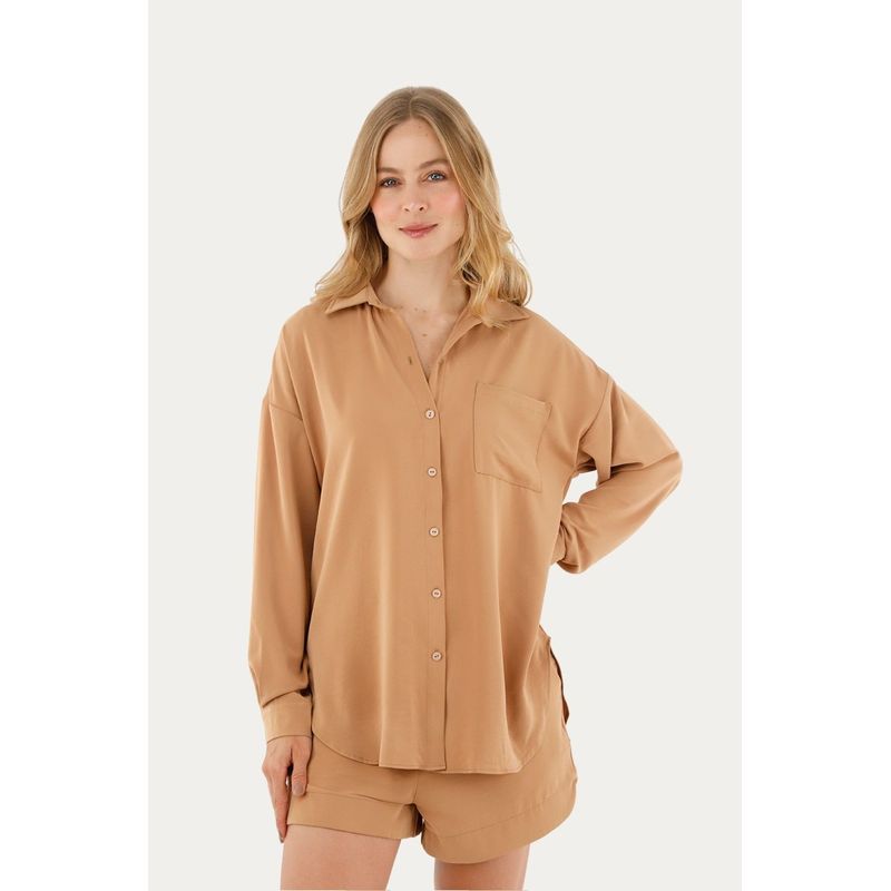 Camisa Olivia Toupe