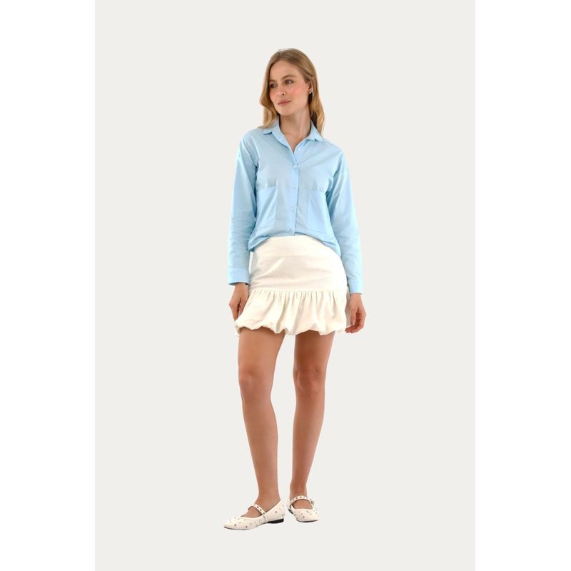 Falda Corta Paloma Marfil