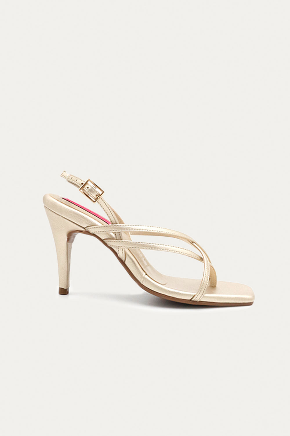 Sandalia Tacon Dina Dorado