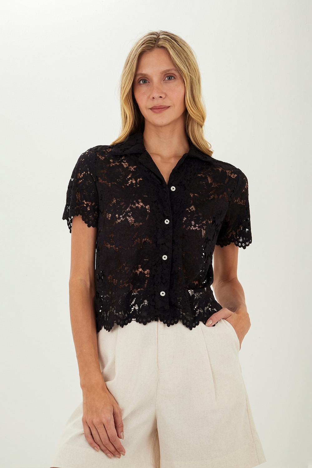 Camisa Steph Negro