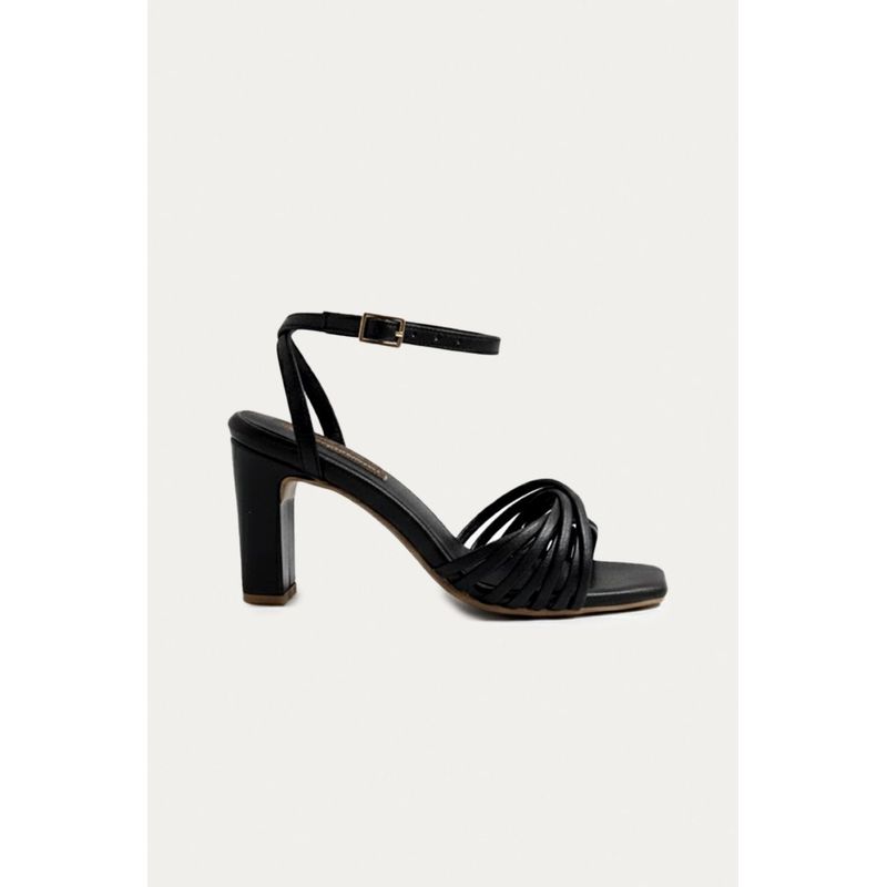 Sandalia Tacon Amber Negro