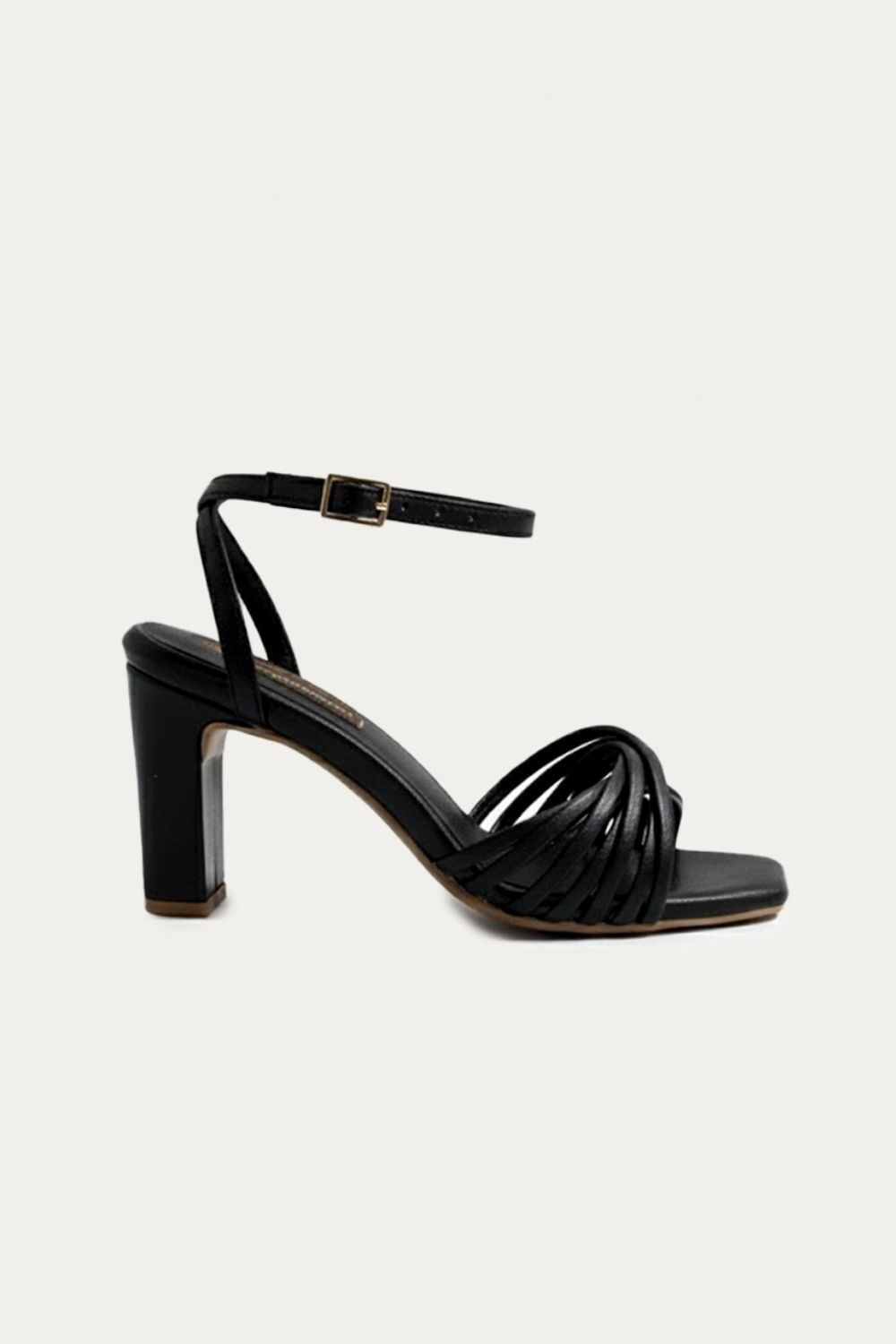 Sandalia Tacon Amber Negro