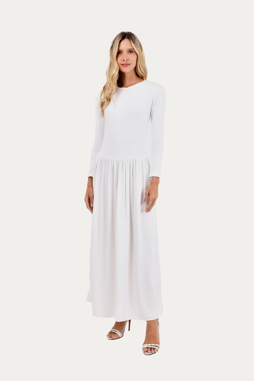 Vestido Largo Well Marfil