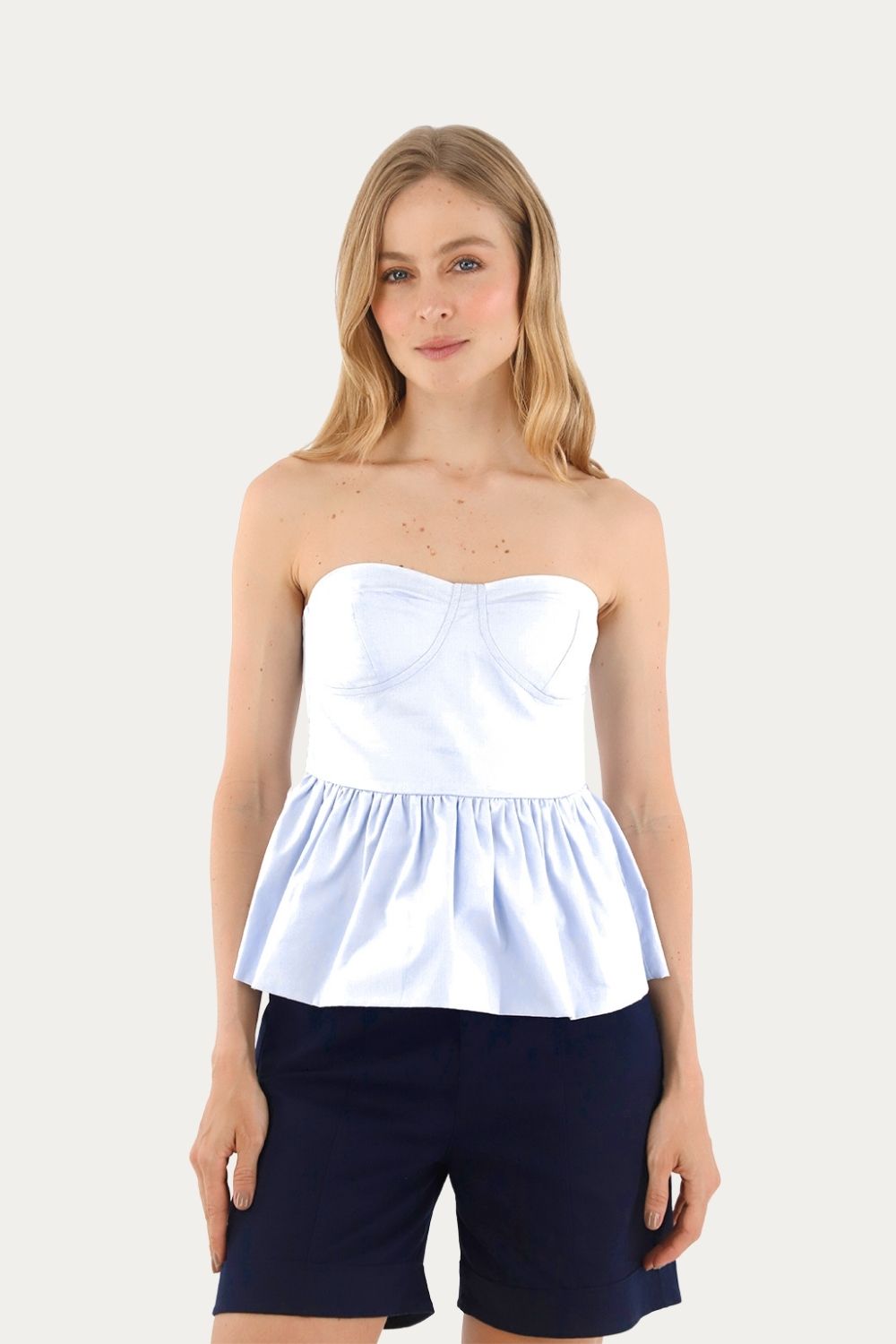 Top Vivianne Azul Claro