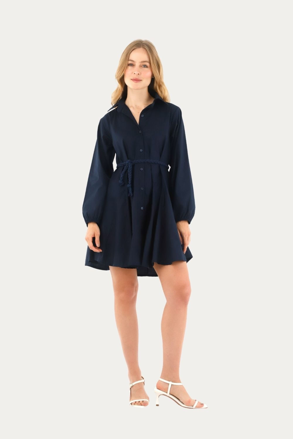 Vestido Corto Oasis Azul Oscuro