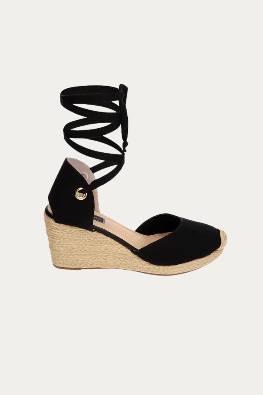Spadrilla Plataforma Kiri Negro