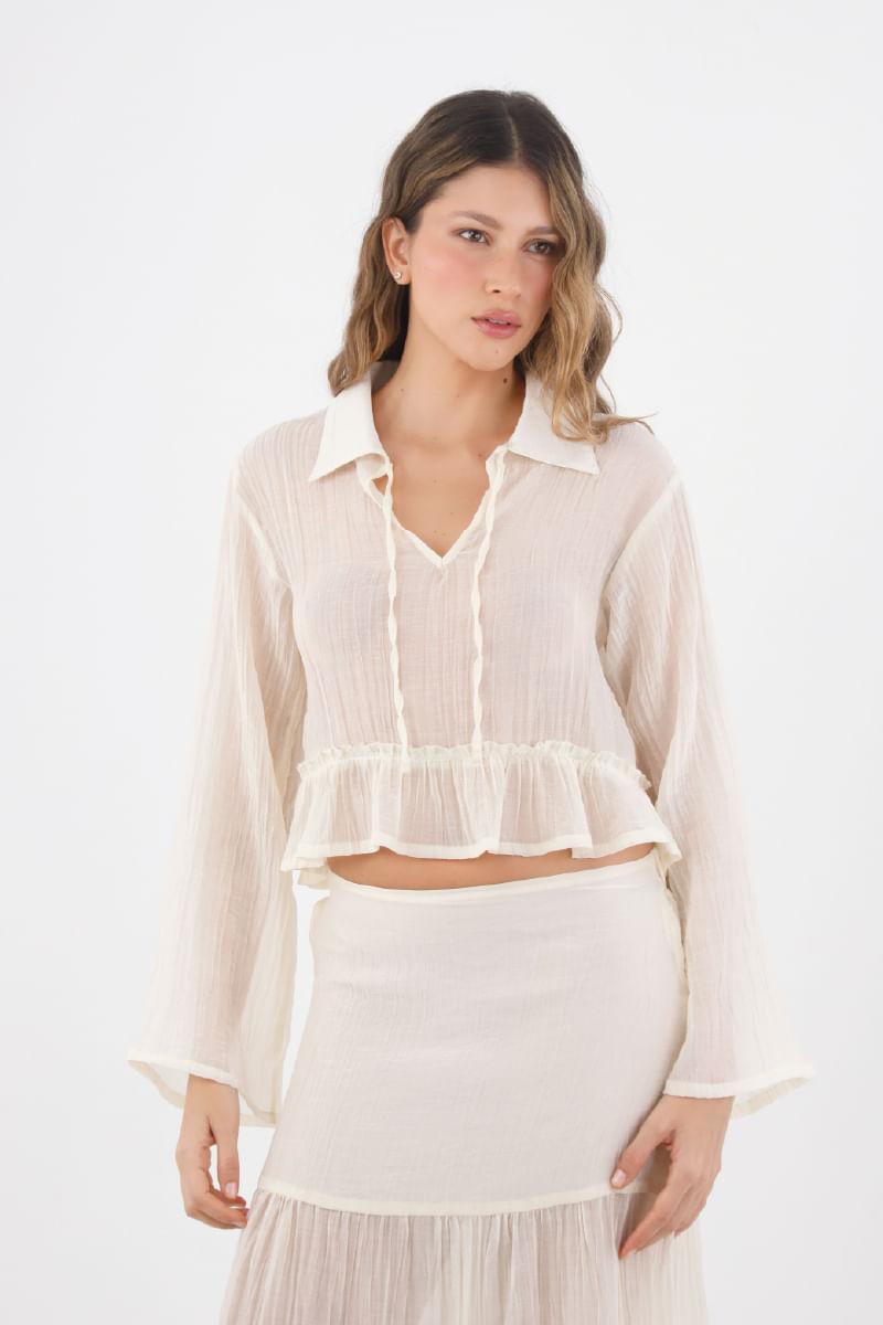 Camisa Keira Marfil