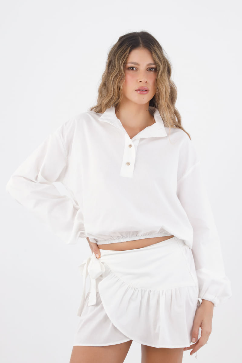 Camisa Florencia Marfil