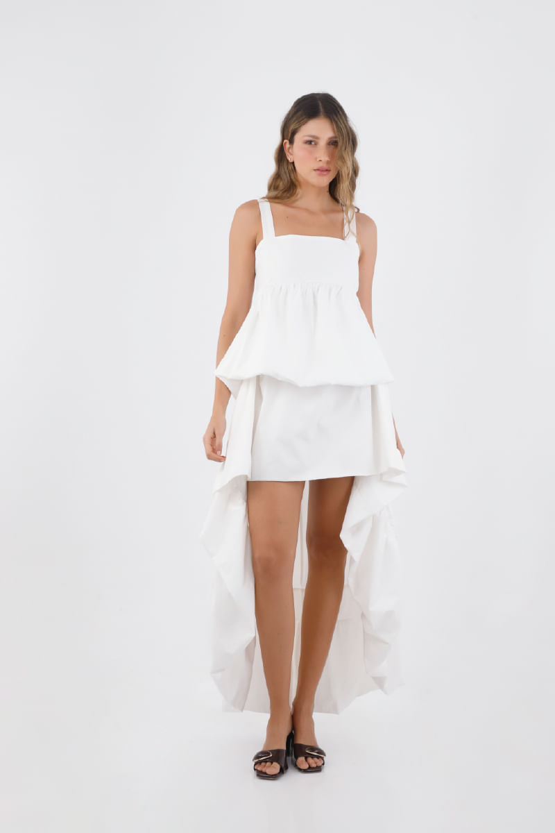 Vestido Largo Luvana Marfil