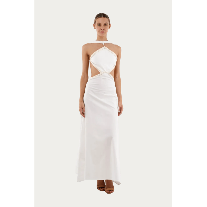 Vestido Largo Lorde Marfil