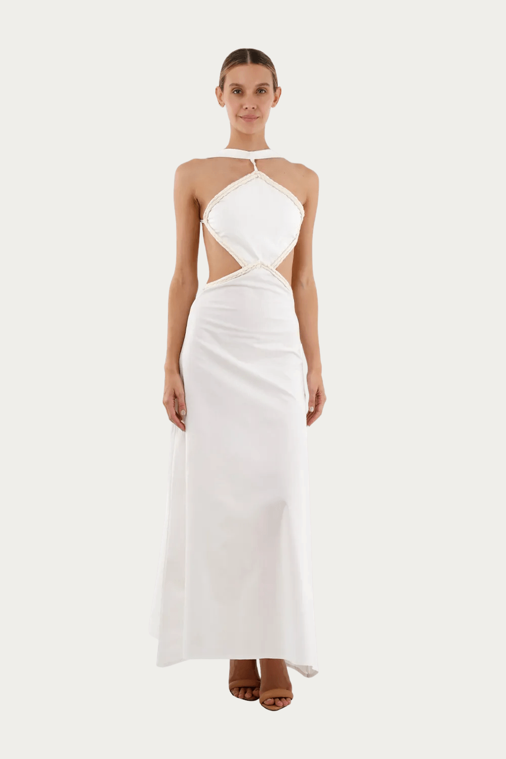 Vestido Largo Lorde Marfil
